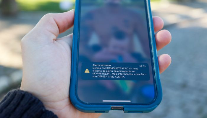  Defesa Civil emitiu 134 alertas de eventos severos desde a criação do Cell Broadcast